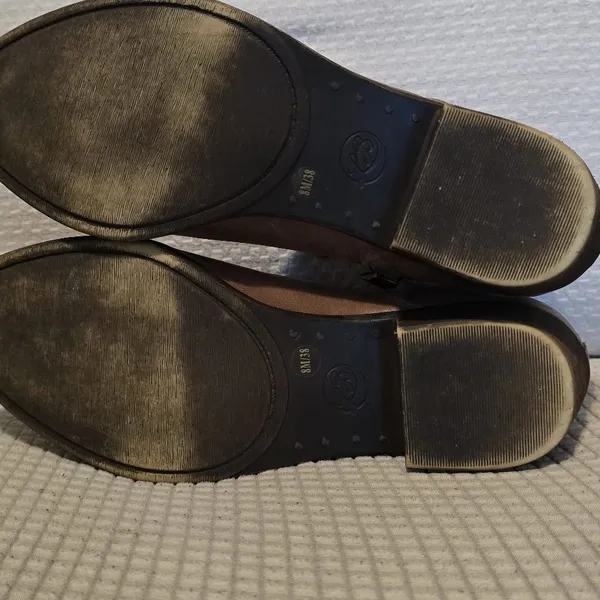 Lucky Brand Brown Ankle Booties with Suede Finish - Image 5
