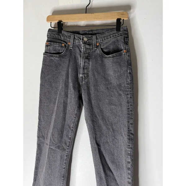 Levi's 501 faded‎ black jeans size 26x28 - Image 3