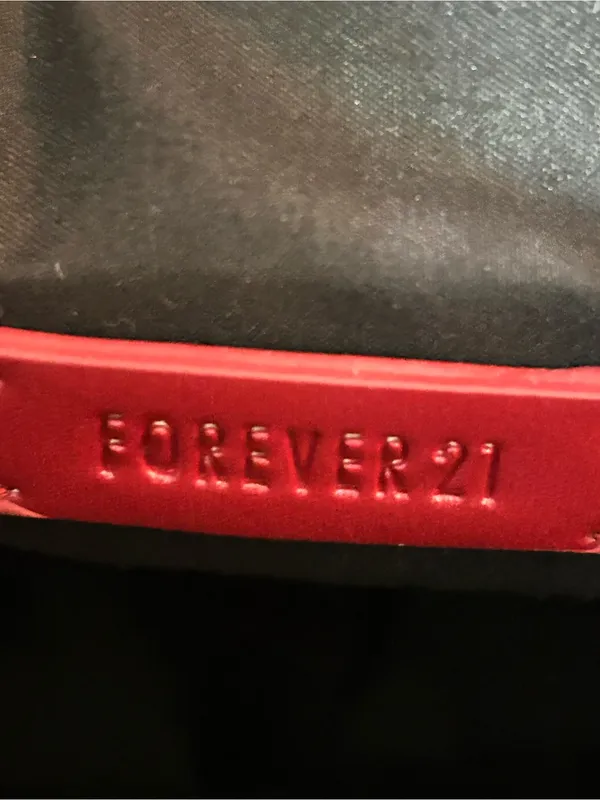 Forever 21 Women’s Red Crossbody Shoulder Tassel Bag - Image 12