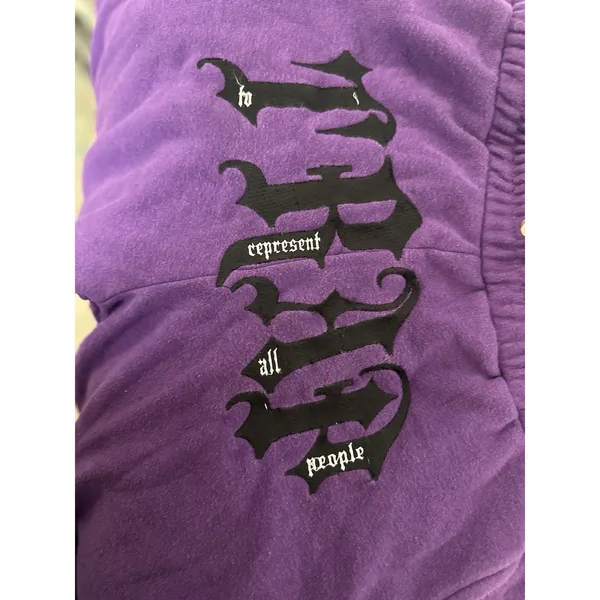 TRAP Sweat Pants To Represent All People Purple Medium. - Image 3