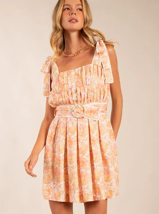 The Pants Store Linen blend floral print mini dress - Image 2