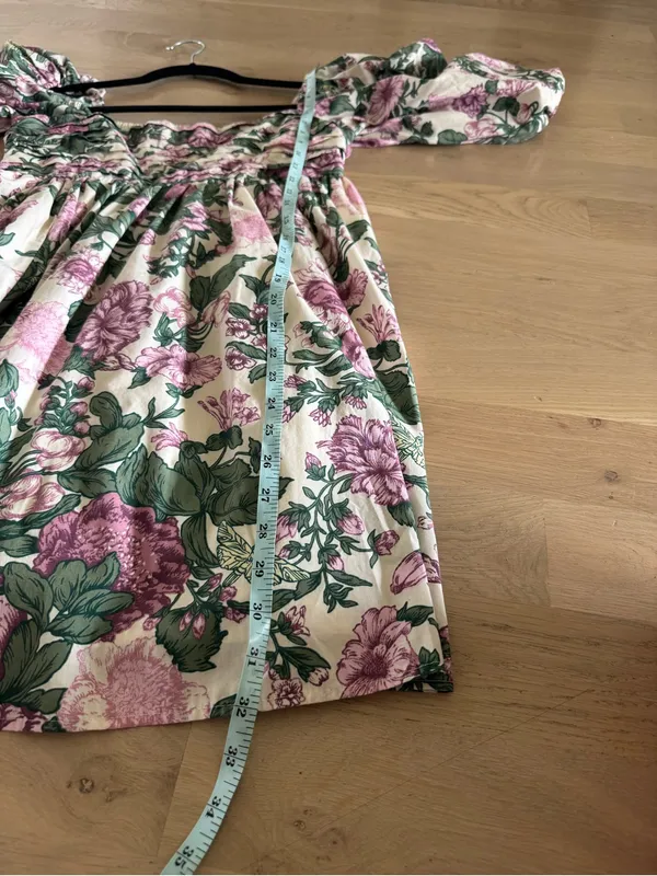 Abercrombie & Fitch Emerson Poplin Floral Mini Dress purple floral size medium - Image 10