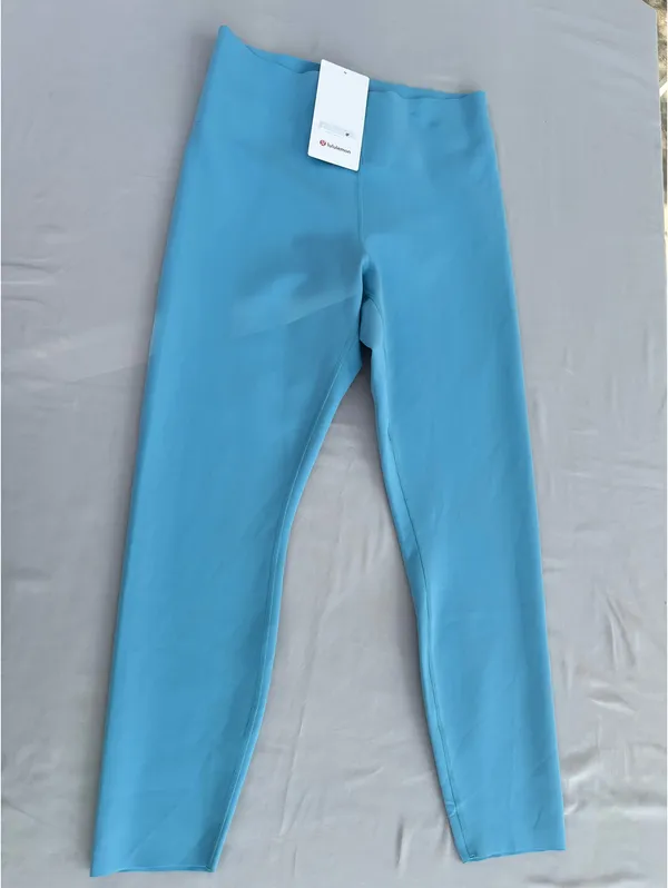 NWT Lululemon Wunder Under Smooth Cover HR Tight Leggings Size 12 Pool LW5FZES - Image 7