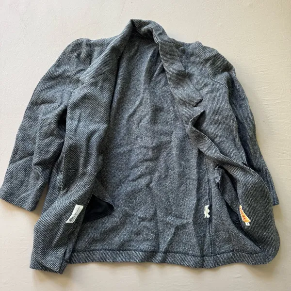 Vintage Finity Tweed Wool Blazer Jacket - Image 3
