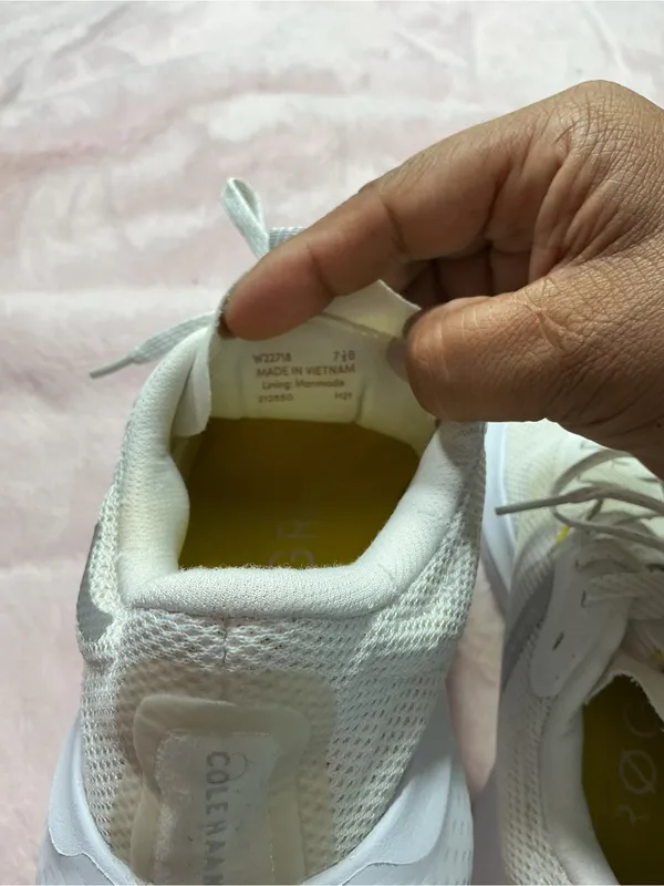 Cole Haan zero grand White Athletic Sneakers with Yellow Accents b104 - Image 8