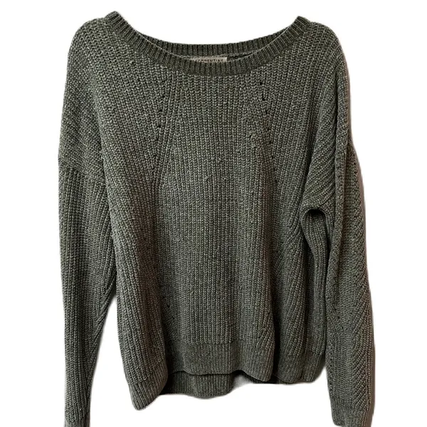 Serpentine Knit‎ Sweater Size Large Green - Image 5