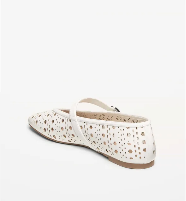 Old Navy Perforated Mary Jane Ballet Flats for Women - Image 3