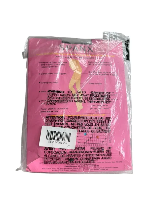 SPANX Mama Black Footless Maternity Tights Size B NEW NWT - Image 3