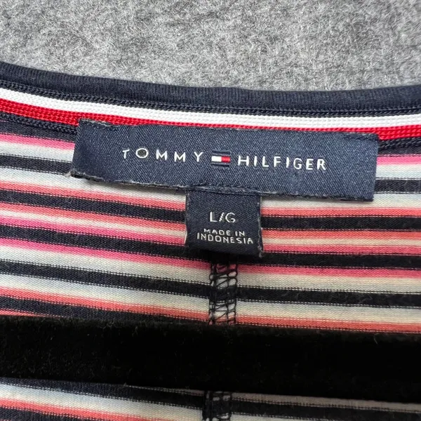 Tommy Hilfiger‎ Tank Maxi Dress Striped Sleeveless Casual Pocket Large Red White - Image 3