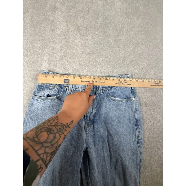 Good American Icon 90s Straight Leg Jeans‎ Women's Size 6/28 High Rise Blue953 - Image 7