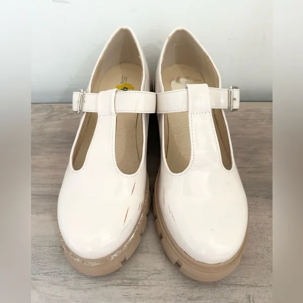 Soda Mary Jane chunky platform heel size 8-8.5 preppy academia schoolgirl - Image 2