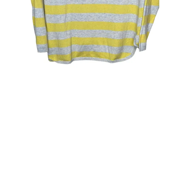 Old Navy Women's Sweater Striped Long Sleeve Lightweight Gray/Yellow Sz.‎ Medium - Image 9