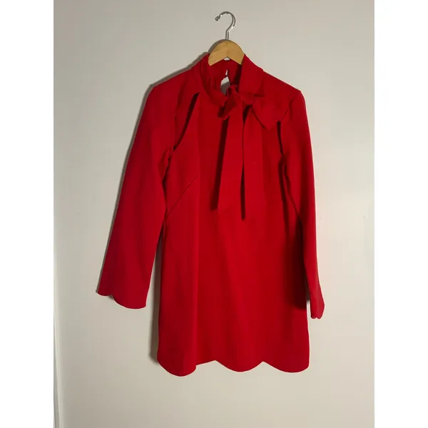 Maeve Neck‎ Tie Shift Mini Dress size large - Image 10