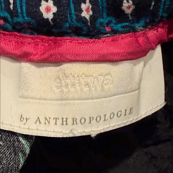 Anthropologie ett:twa Tropical Print Wide-Leg Pants -‎ large - Image 6