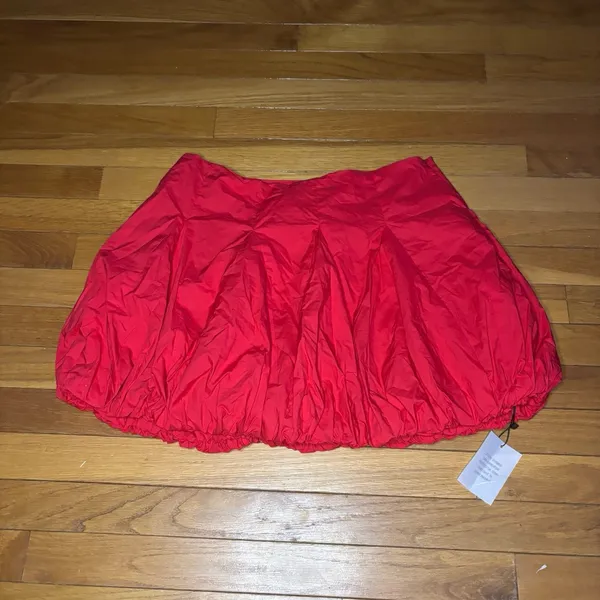 NWT Lovers + Friends Valerie Red Bubble Mini Skirt Size Large Revolve - Image 5