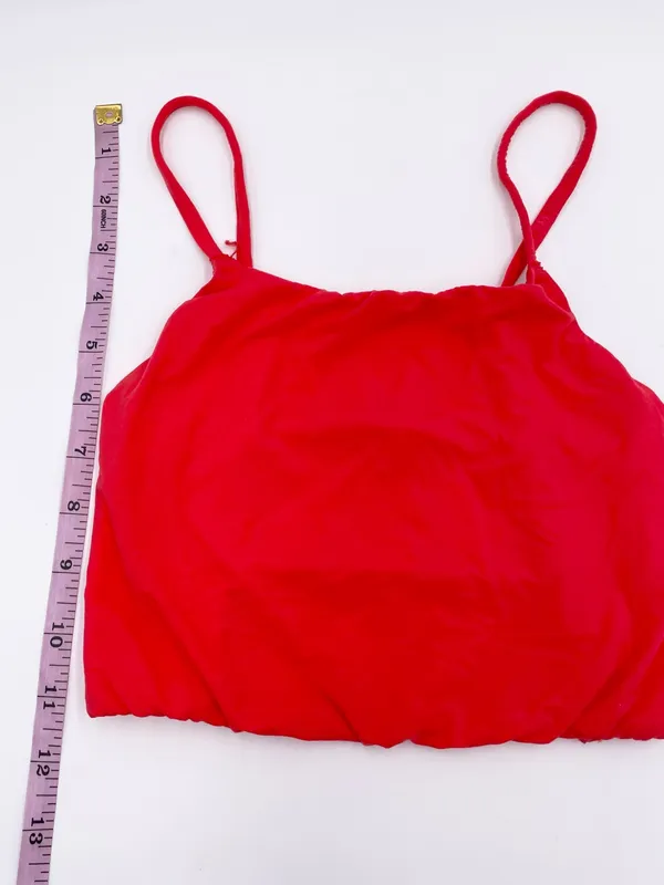 SKIMS Fits Everybody Strappy Back Cami Tank Size XXS Neon Coral Fitted Comfy - Image 7