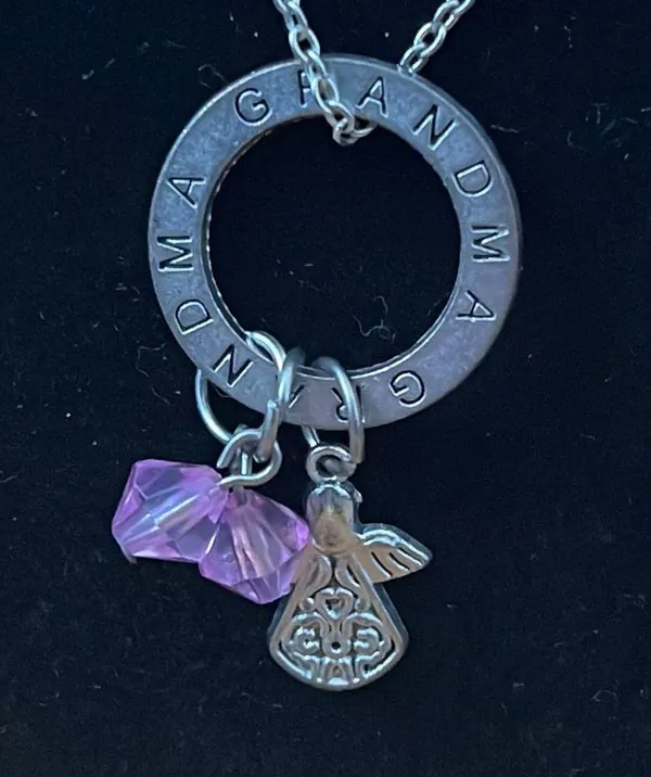 Silver Grandma Pendant Necklace - Image 2