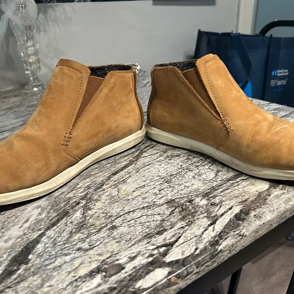 OluKai Women's Tan Suede Ankle Booties - Image 11