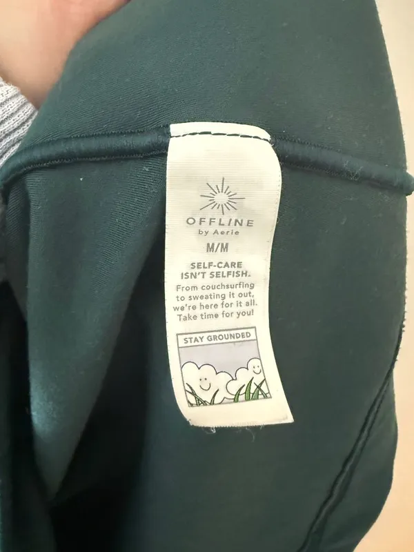 Aerie OFFLINE Real Me Full Zip Jacket Green M - Image 5