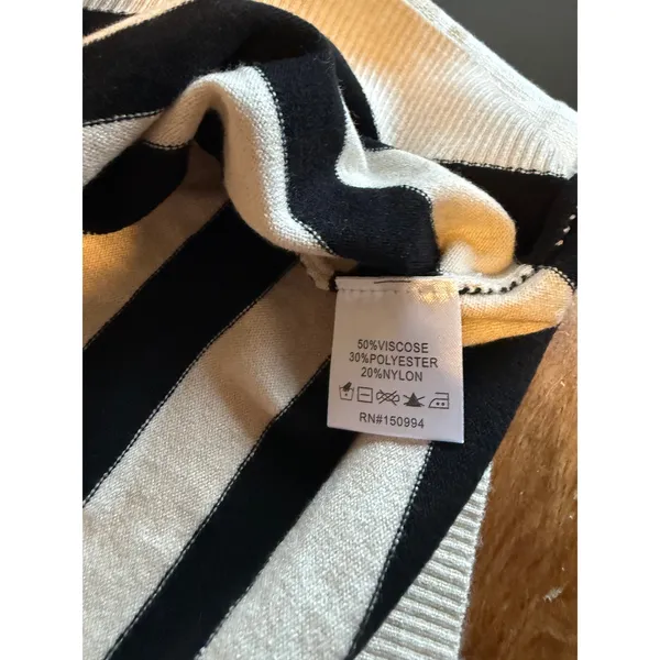 Rafiana striped sweater small Tan - Image 6