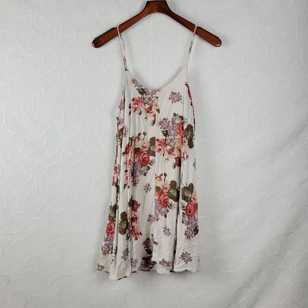 Brandy Melville Women Slip Dress One Size Floral Sleeveless Mini Summer Sundress - Image 6