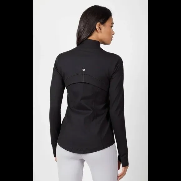 90 Degree by Reflex Women's Sz Large Full Zip Runner Jacket Black Stretch Pocket - Image 2