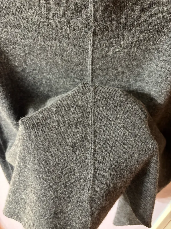 Grey Knit Miniskirt Gray Size 6 - Image 3