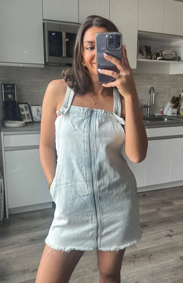 Abercrombie Denim Mini Dress - Image 4