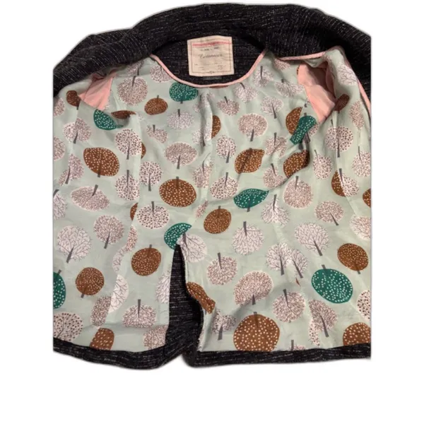 Anthropologie Cartonnier Knit Blazer Jacket – Tree Print Lining – Size XS - Image 3