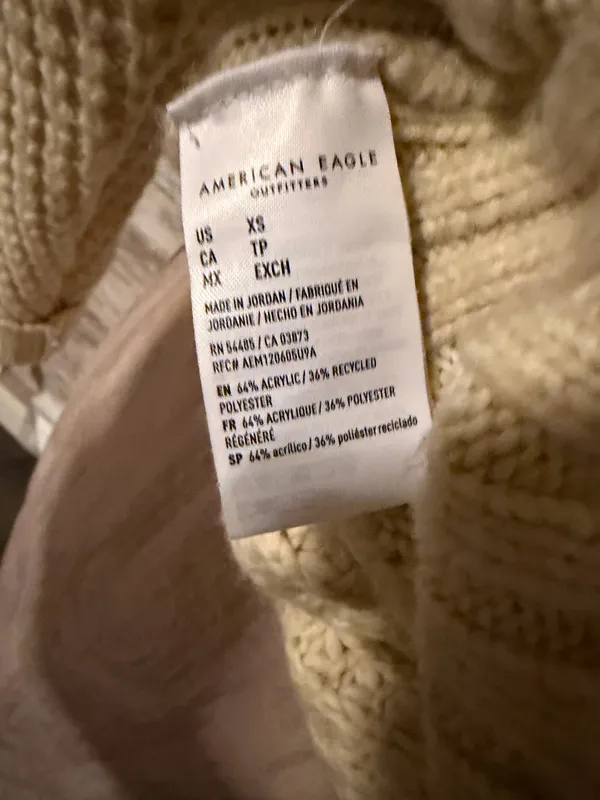 American Eagle V-Neck Sweater Oversized Knit - Image 6
