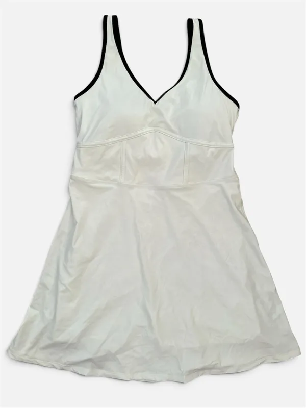 GILLY HICKS by HOLLISTER Energize Active Scoop Tennis Athletic Dress White Sz. M - Image 2