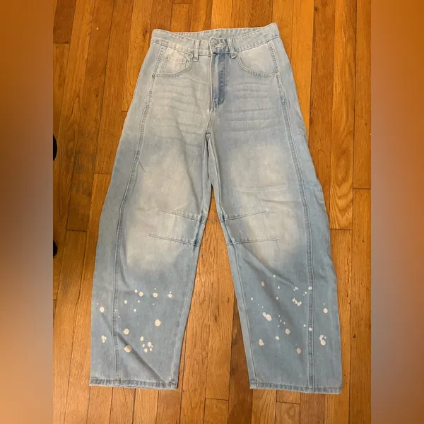 GREAIDEA Mid Rise Barrel Jeans for Women - Image 2