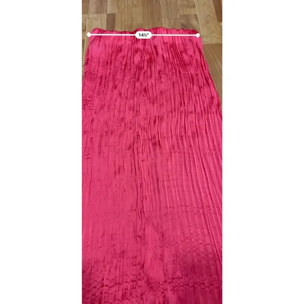 A New Day Women's Textured Crinkle Satin Midi Skirt Coral S NWT - Image 4
