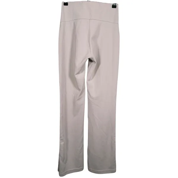 Lululemon Brushed Softstreme Ribbed Zip Flared Pant Size 4 Bone Lounge Casual - Image 4