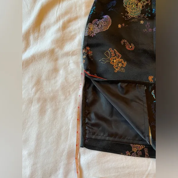Vintage 90’s Solz Squirrel Cheongsam Qipao Dress Black Size 38 US Size S 4/5 EUC - Image 9