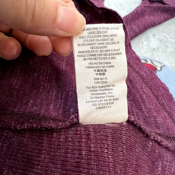 We The Free Free People Split Back Cowl Neck Top Style OB536113 Medium M Purple‎ - Image 6