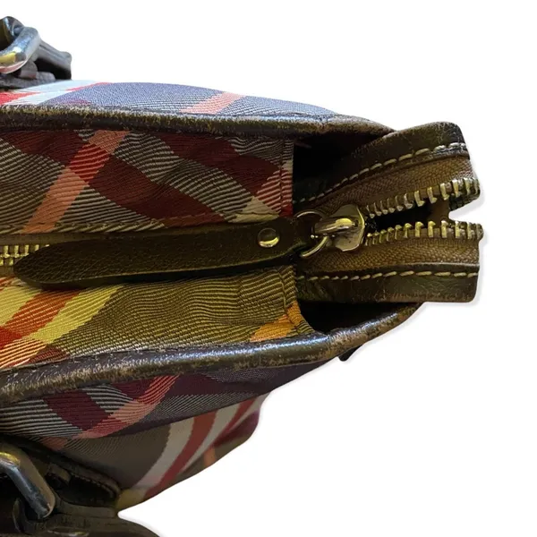 Burberry Blue Label Nova Check Canvas & Leather Purse - Image 5