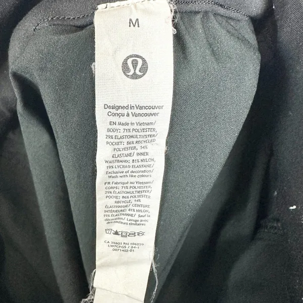 Lululemon Women's Cinchable Waist High-Rise Woven Short 3.5" Size Medium Black - Image 5