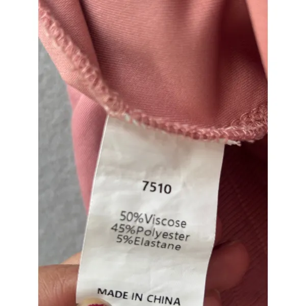 Unbranded Joggers Large Pink Elastic Waist Soft Knit Lounge Pants 7510 - Image 5