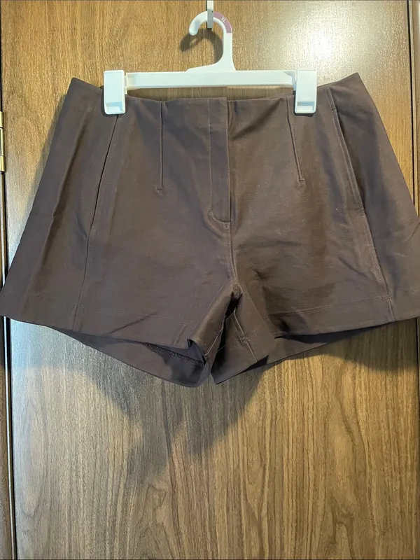 lululemon athletica High-Rise Dark Brown Tailored Shorts - Image 4
