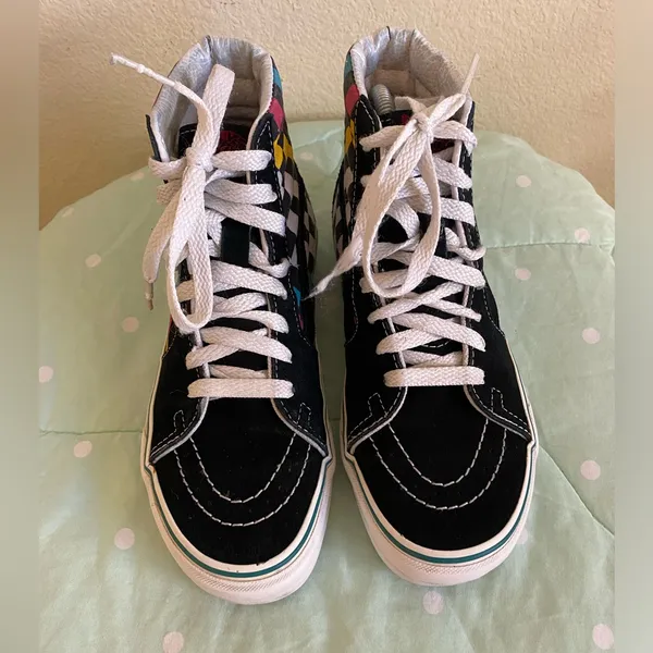 Vans Sk8-Hi Checkered Sneakers Womens size 5.5/ Men’s size 4 - Image 2