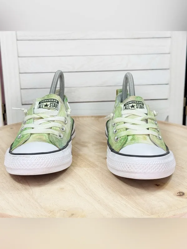 Converse Chuck Taylor All Star Shoreline‎ Slip On Sneakers Tie Dye Green 7.5 - Image 2