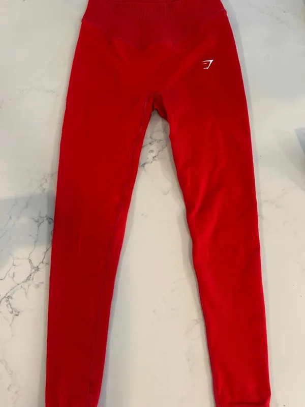 Gymshark Red Leggings size small - Image 2
