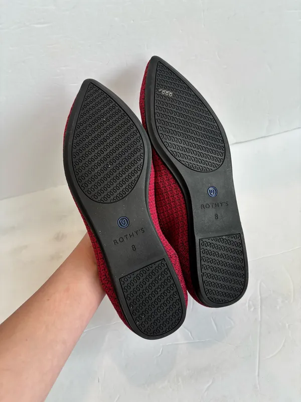 Rothy’s The Point Ballet Flats in Rare Limited Edition Scarlett Tweed - Image 8