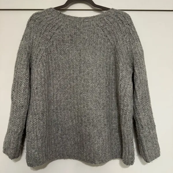 Nili Lotan Alpaca Wool Knit Grey Sweater Gray - Image 8