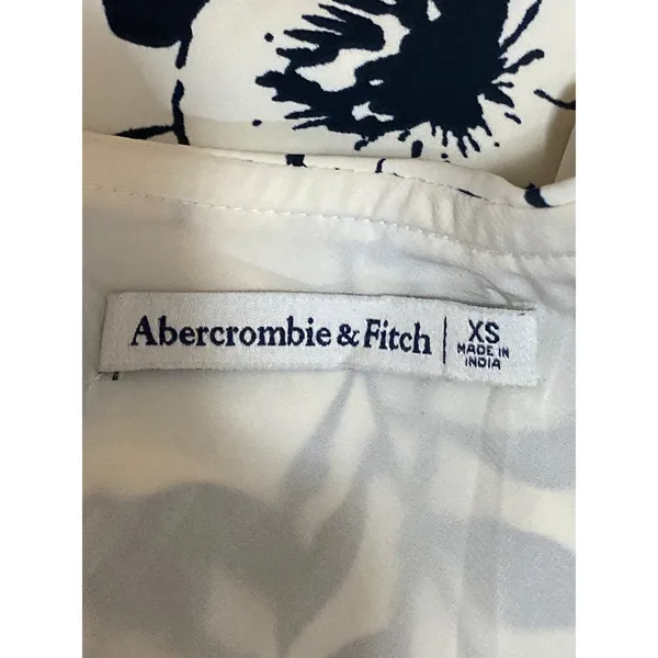 Abercrombie & Fitch Asymmetrical Scarf Floral One Shoulder Tank Blouse Top Sz XS - Image 5