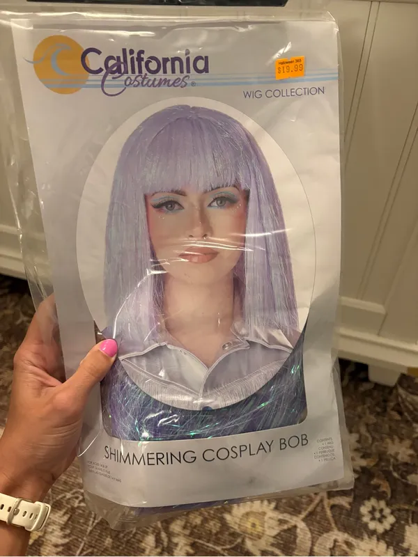 California Costumes Lavender Shimmer Bob Wig - Image 2