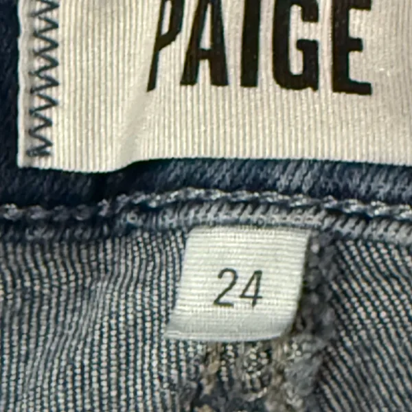 PAIGE Classic Blue Straight Leg Jeans - Image 3