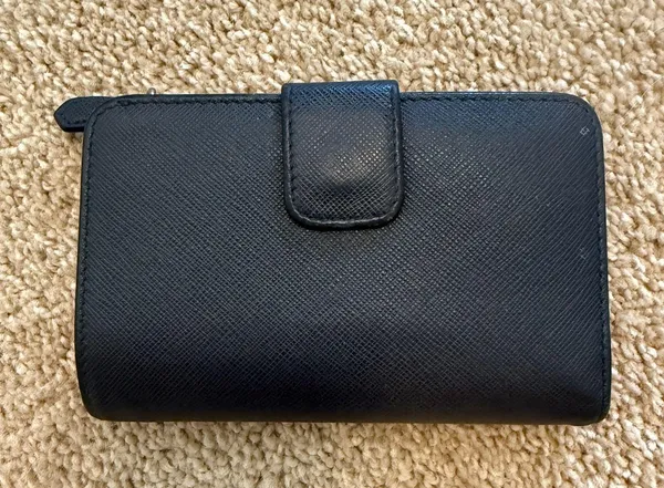 Prada Saffiano Lux Leather French Purse - Image 3