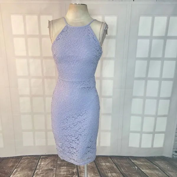 Lulu’s Magic of Love Lavender Lace Bodycon Dress size small - Image 4